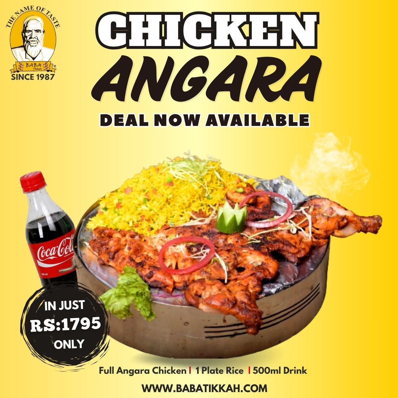 Angara Grilled Chicken With Rice n Drink